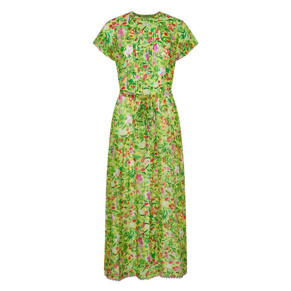 NEW SALONI bettie b midi dress in bouquet lime - Picture 6 of 6